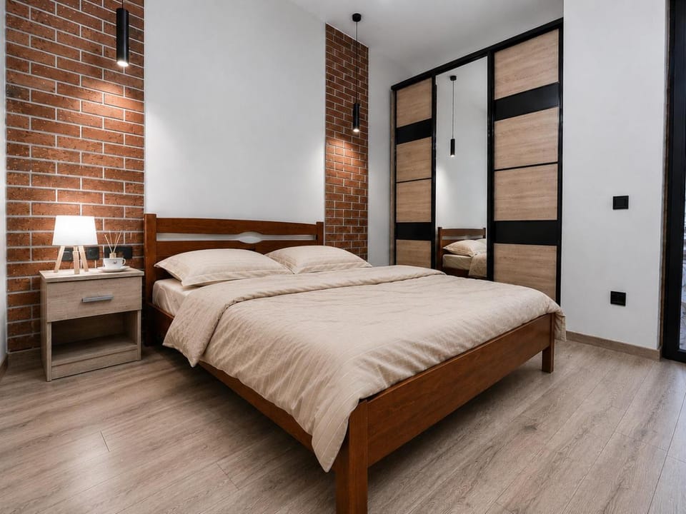 Bed, Photo of the whole room, Bedroom, wardrobe