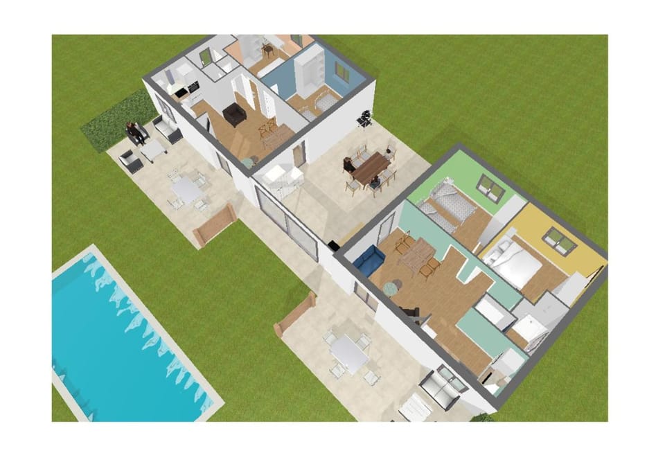 Property building, Pool view, Swimming pool