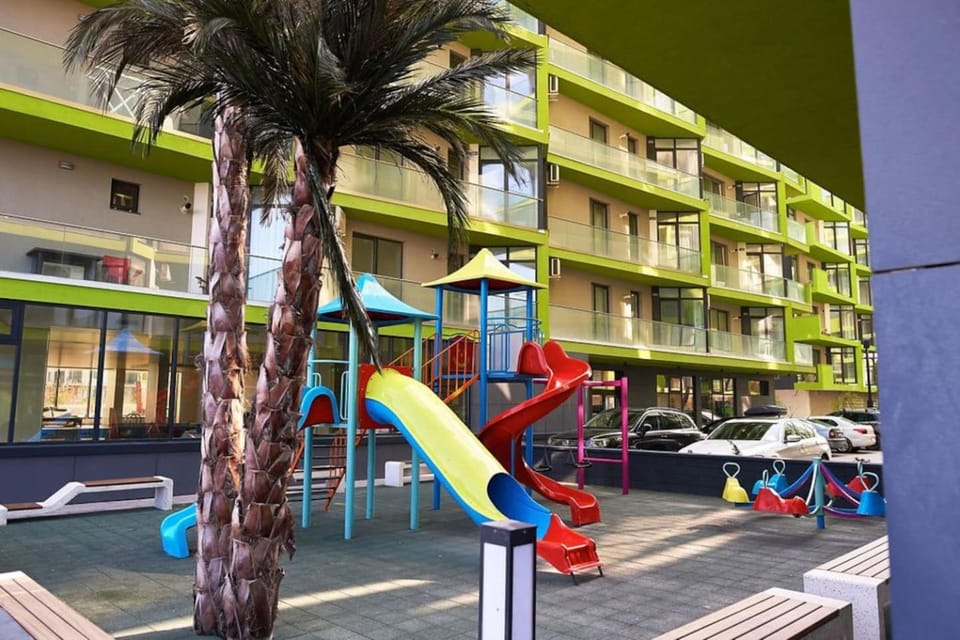 Blue Apartment in Spa n Pool Beach resort Apartment in Constanța County
