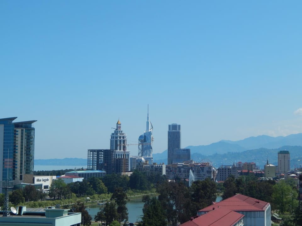 Day, City view, Mountain view