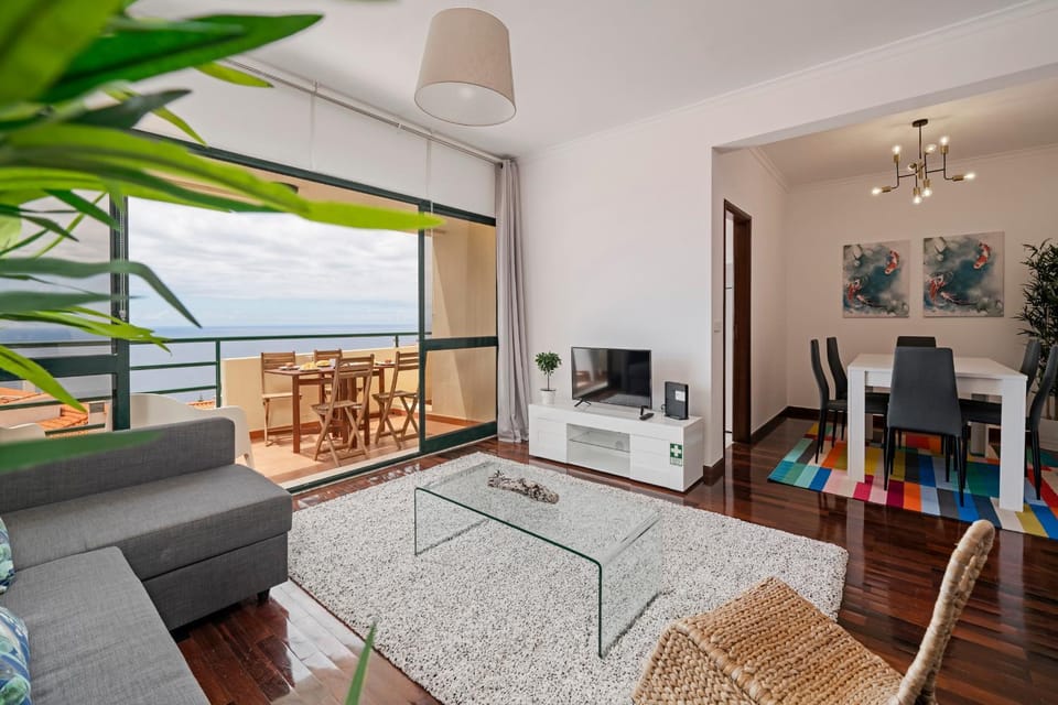 Living room, Seating area, Sea view