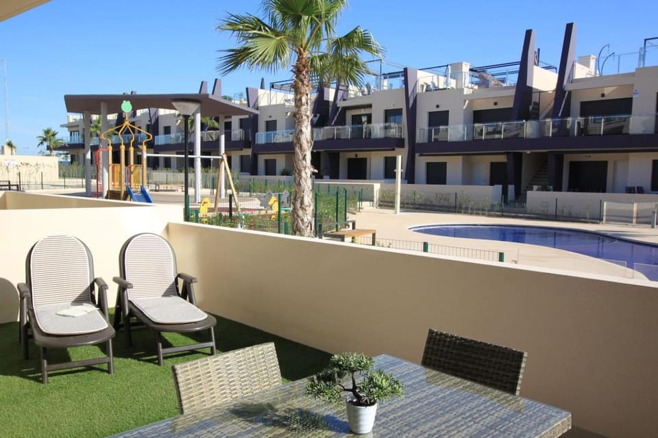 Children play ground, Balcony/Terrace, Pool view