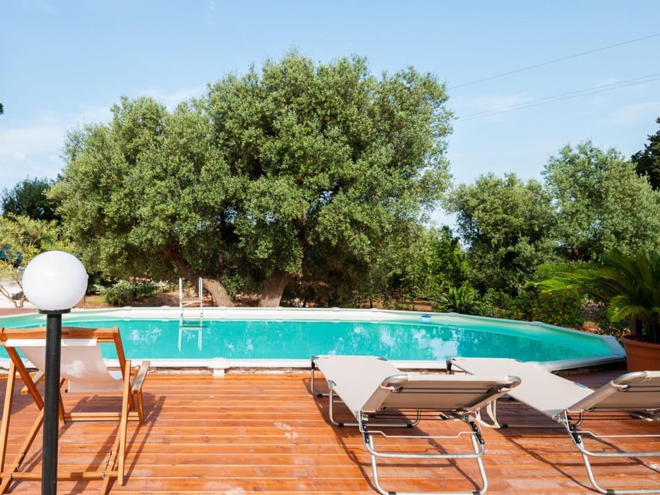 Pool view, sunbed