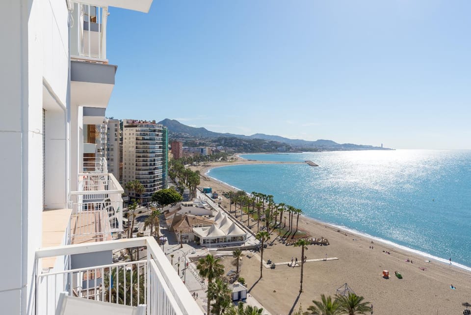 Property building, Nearby landmark, Day, View (from property/room), Balcony/Terrace, Beach, Sea view