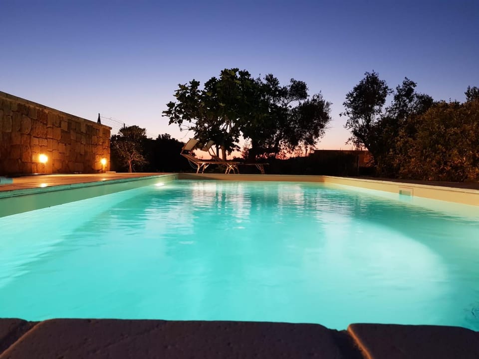 Swimming pool, Sunset