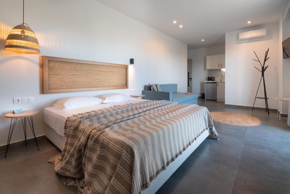 Bed, Photo of the whole room, Bedroom, air conditioner