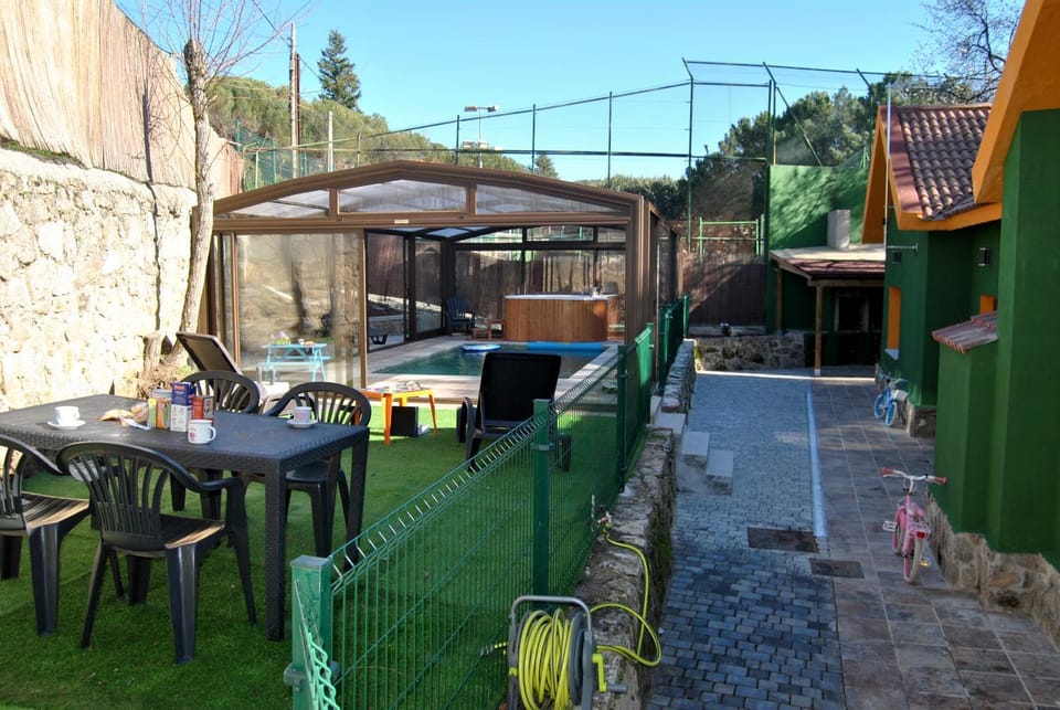 Patio, Swimming pool, Inner courtyard view