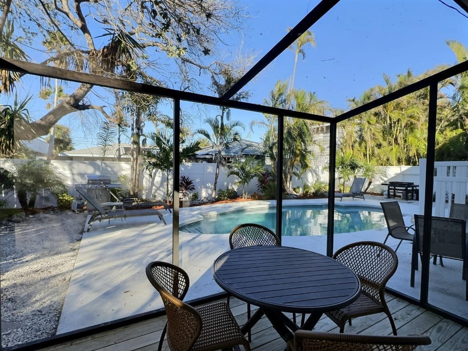 Patio, Pool view