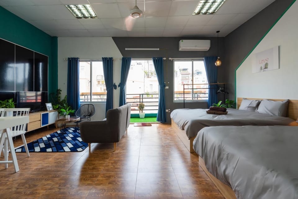 Living room, Seating area, Bedroom
