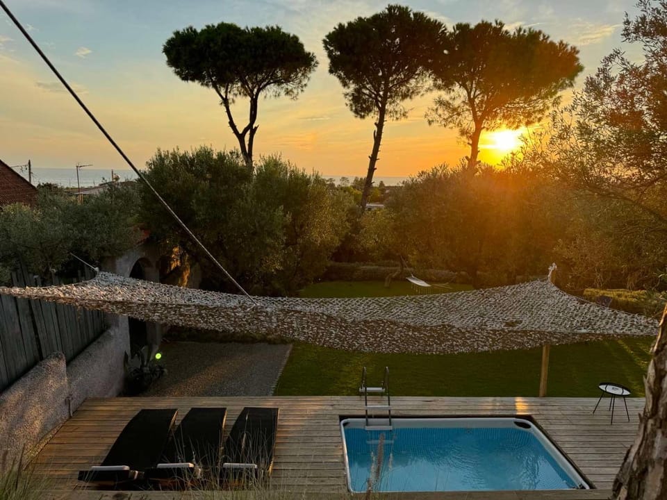 Day, Pool view, Sea view, Sunset, sunbed