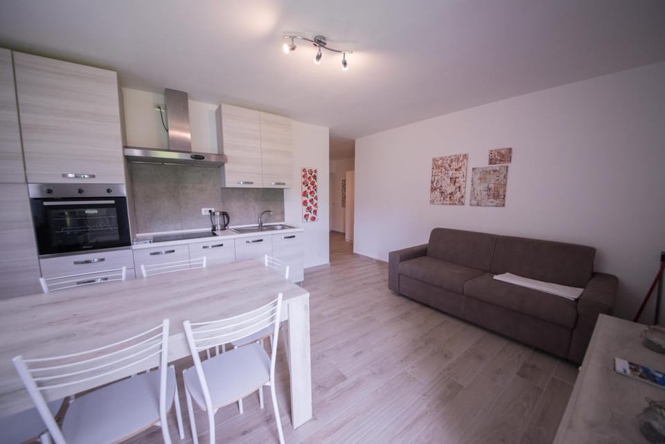 Kitchen or kitchenette, Living room, Dining area