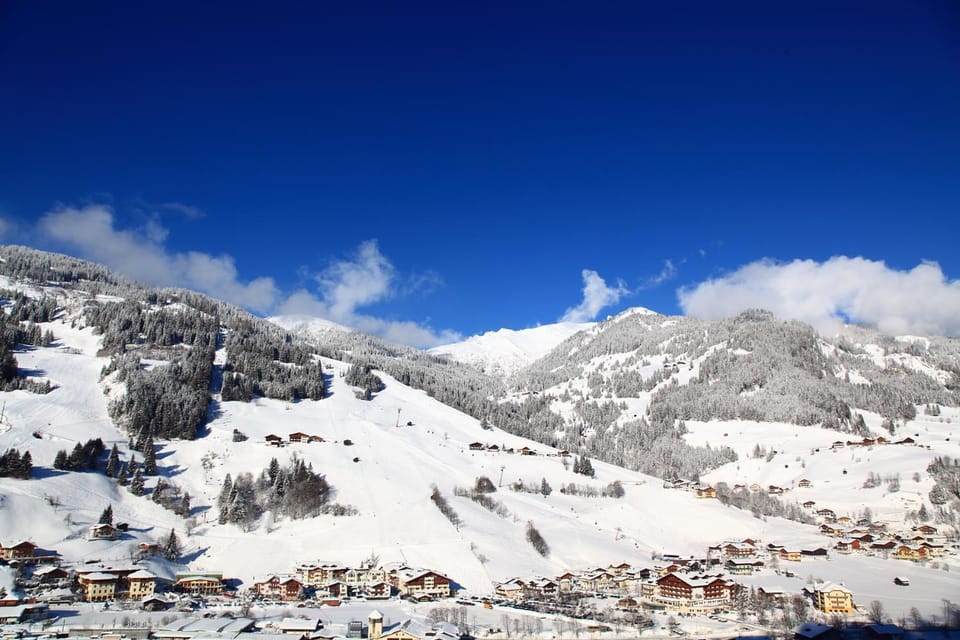 Natural landscape, Winter, Skiing, Mountain view