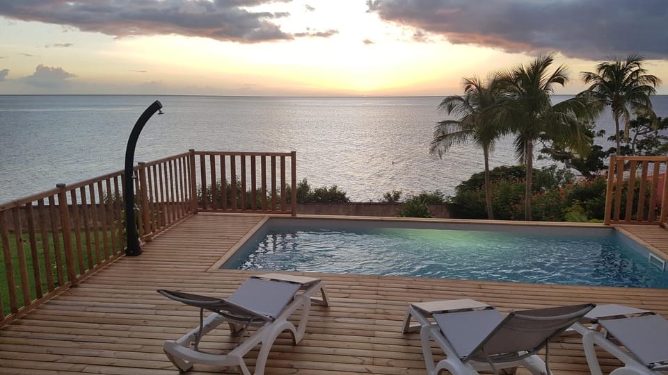 Swimming pool, Sunset