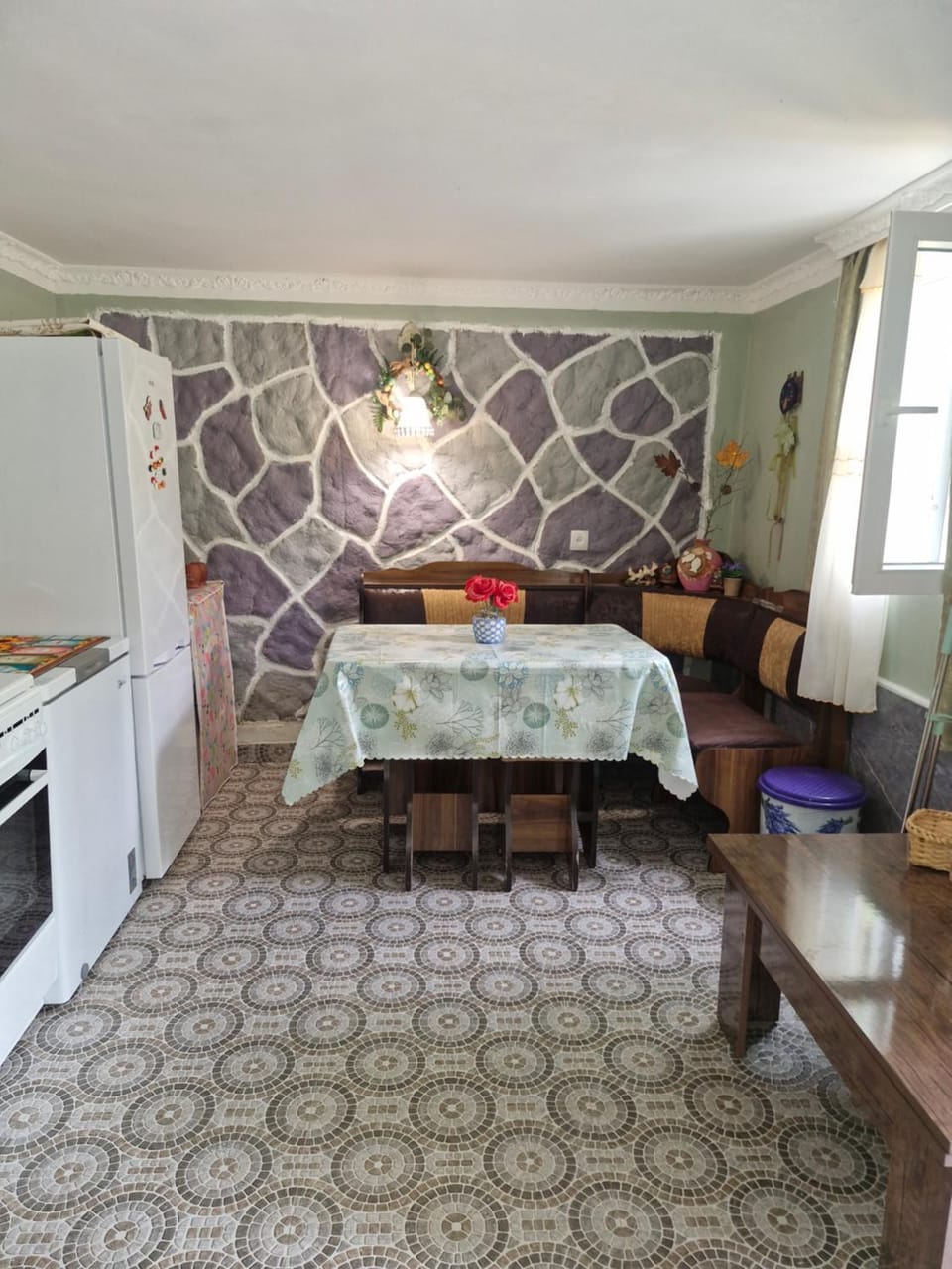 Kitchen or kitchenette, Living room, Seating area, Dining area, minibar, oven, pet friendly