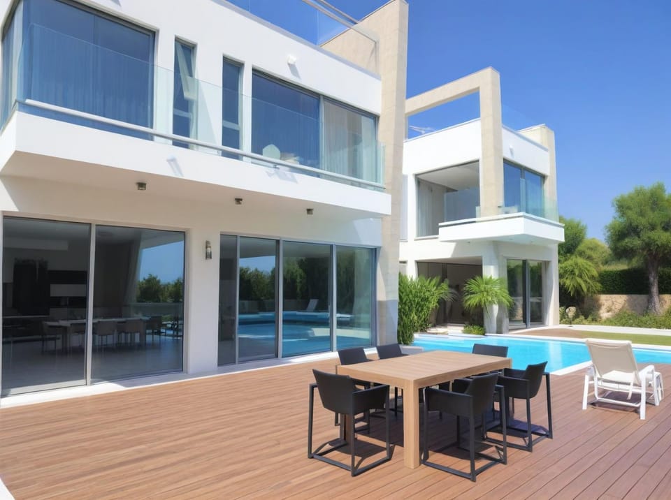 Property building, Patio, Day, Balcony/Terrace, Dining area
