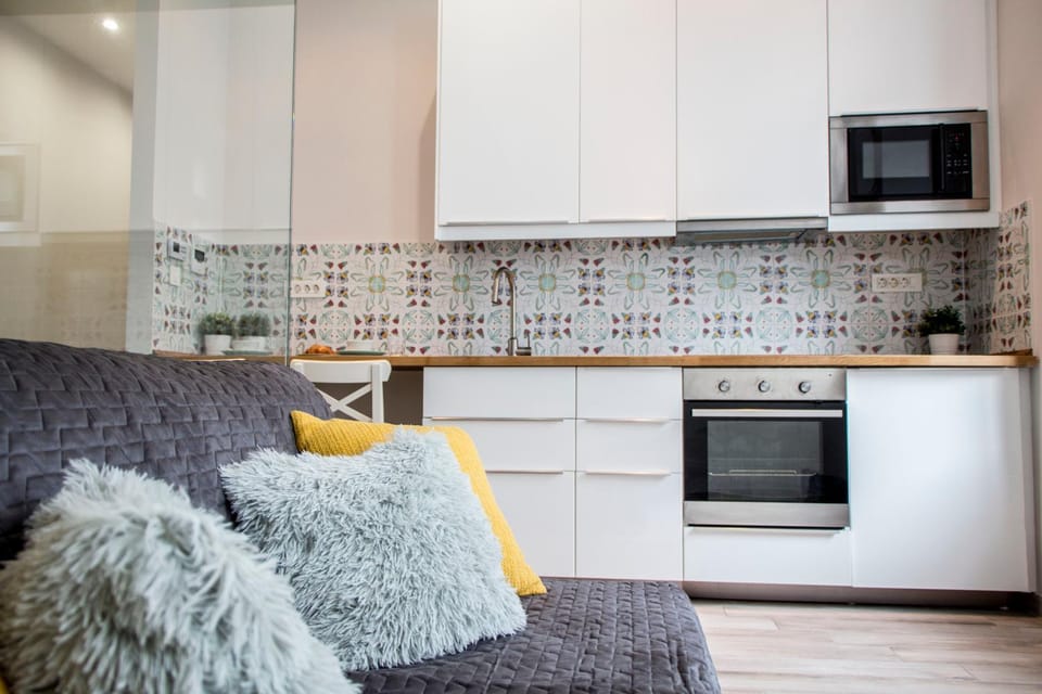 Kitchen or kitchenette, Living room