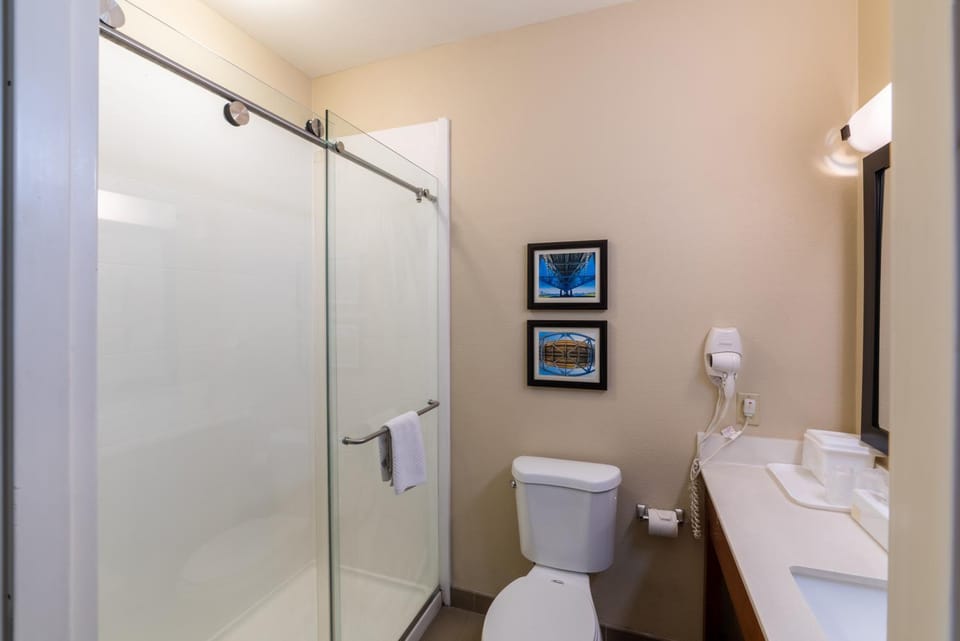 Toilet, towels