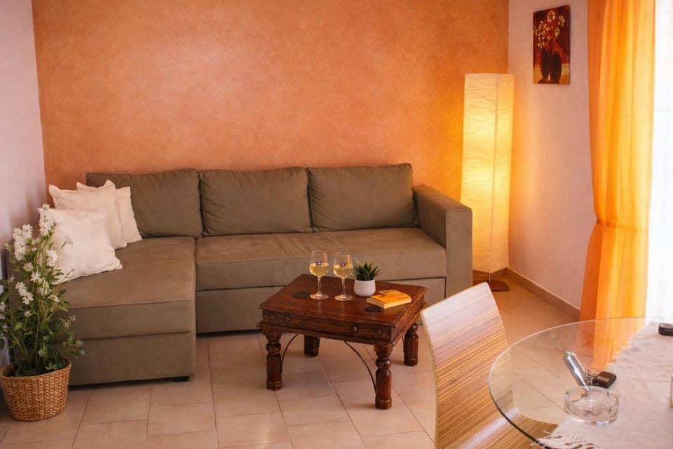 Panoramic sea view1bedroom Apart.Glyfada beach2-4p Apartment in Corfu, Greece
