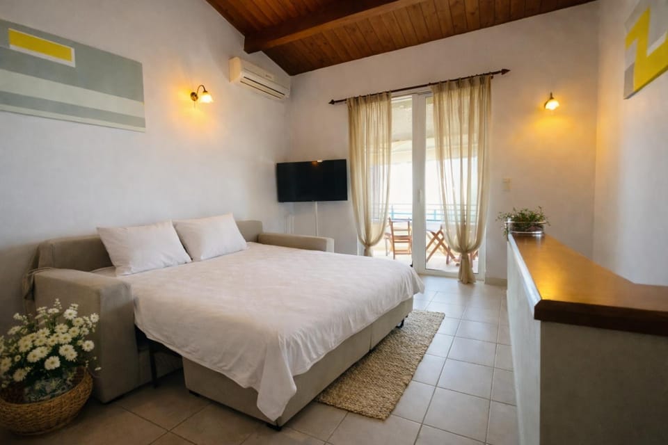 Glyfada beach two floors apartment 2-3 people Apartment in Corfu, Greece