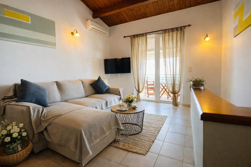 Glyfada beach two floors apartment 2-3 people Apartment in Corfu, Greece