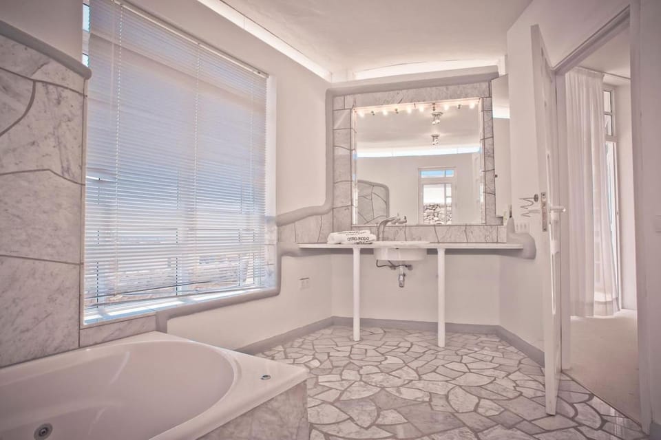 Shower, Toilet, Bathroom, Pool view