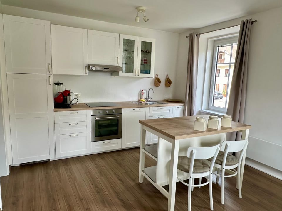 dishwasher, pet friendly, stove, kitchen
