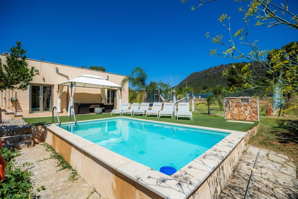 Property building, Living room, Swimming pool