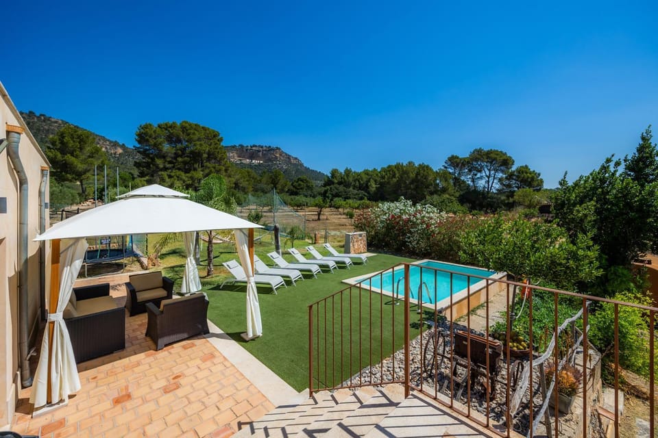 Property building, Living room, Swimming pool