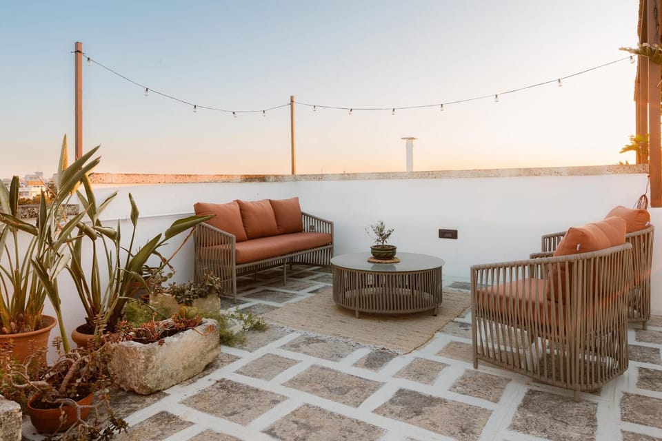 Patio, Day, Natural landscape, Balcony/Terrace, Sunset, furniture