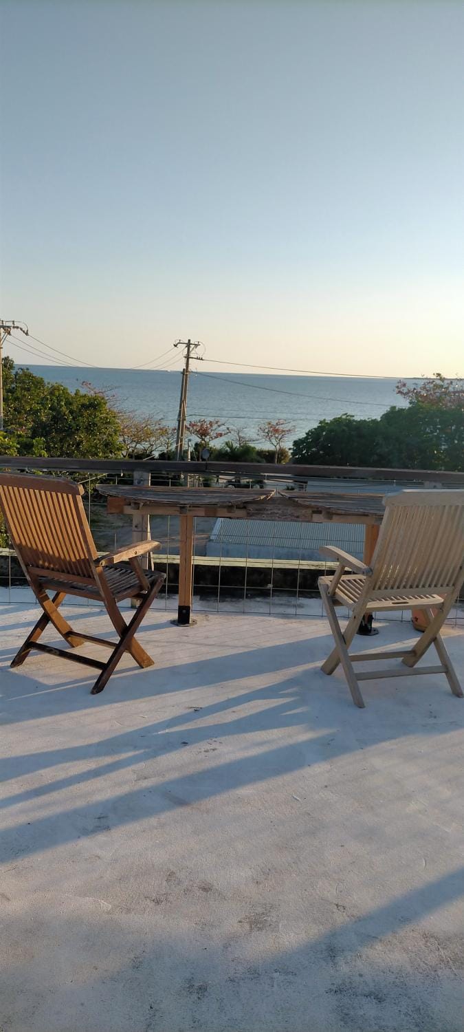 パームｽﾞ,ﾌﾟﾗｲﾍﾞｰﾄﾌﾟｰﾙ,ﾐﾆﾋﾞﾘﾔｰﾄﾞ海と星空見える96平米 BBQ台 P1台 wii WiFi House in Okinawa Prefecture