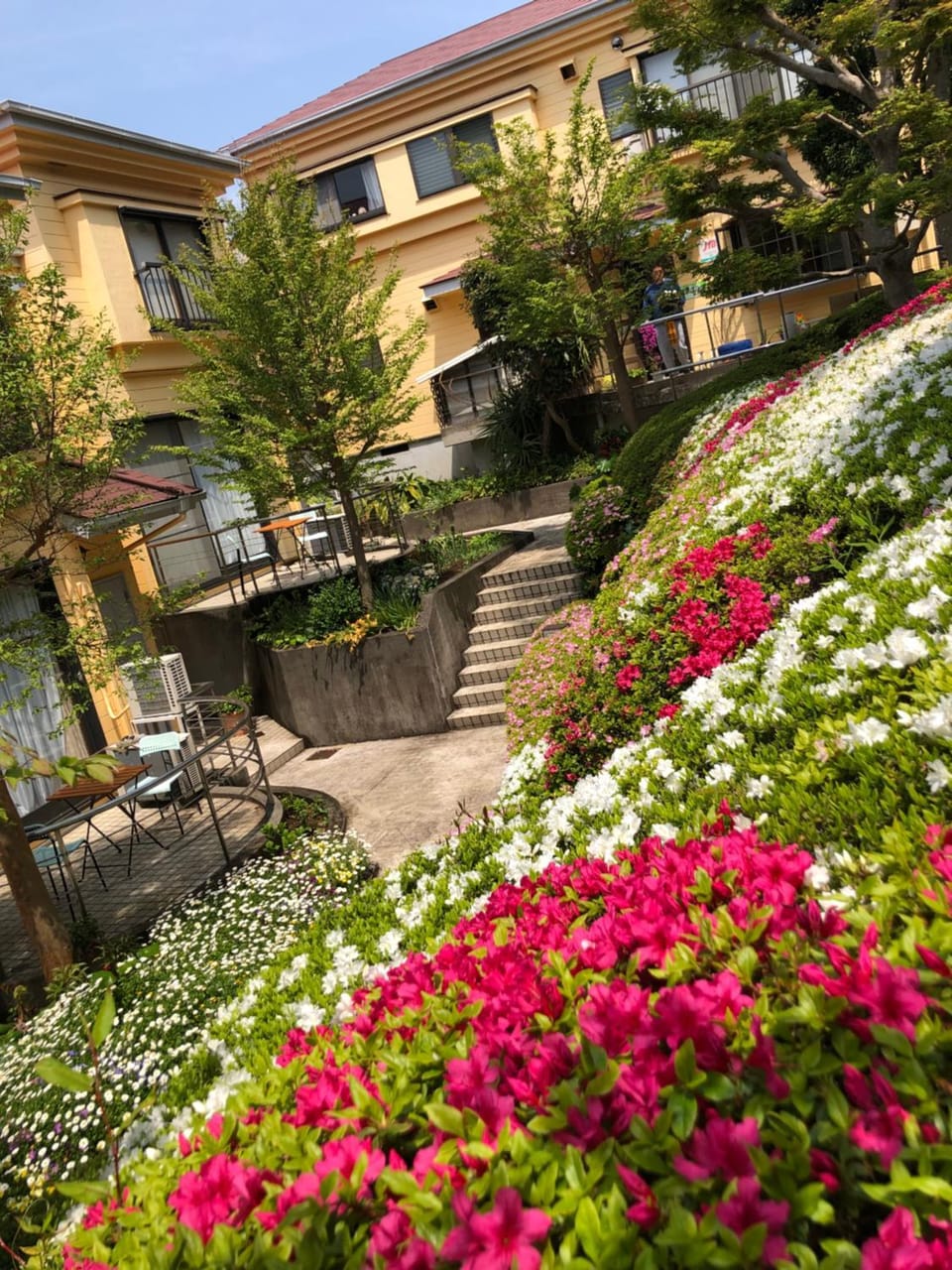 Property building, Spring, Garden