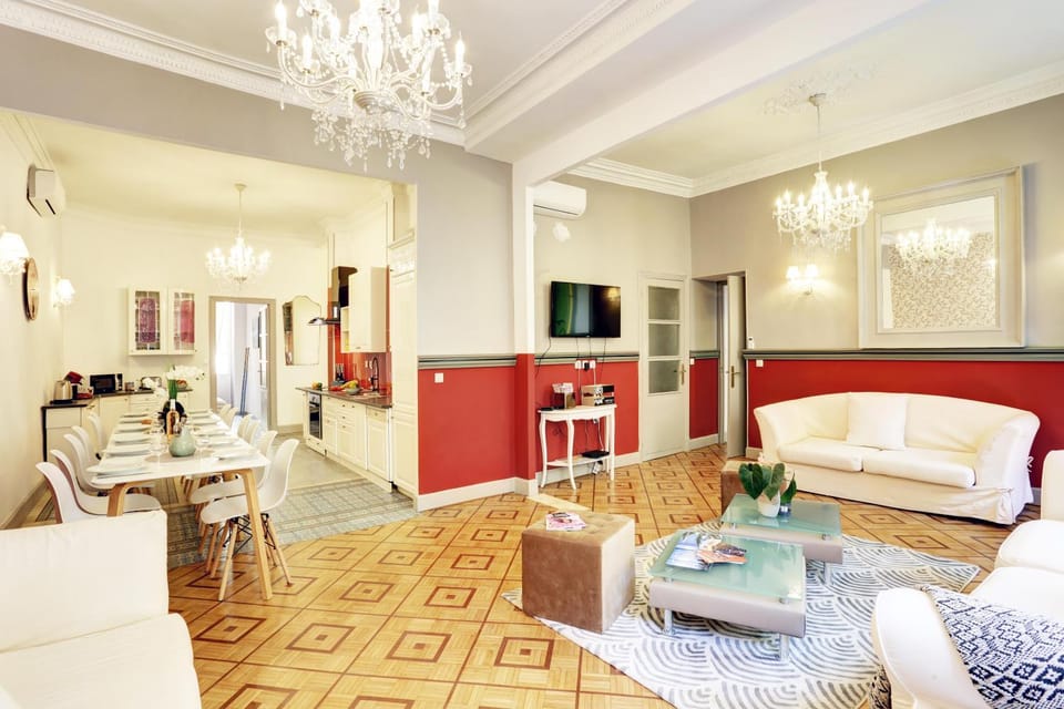 Le Philibert - SPLENDID, 6 BEDROOMS, 12P, NICE PORT, Air Cond Apartment in Nice