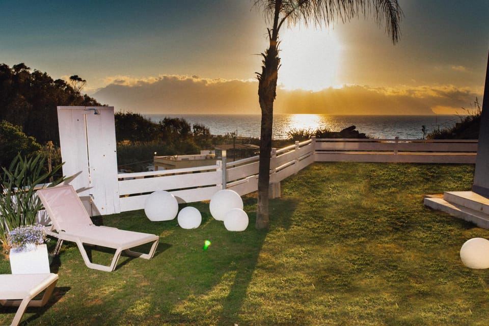 Patio, Garden, Garden view, Sea view, Sunset