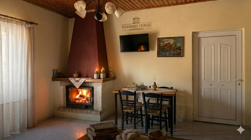 TV and multimedia, Dining area, fireplace
