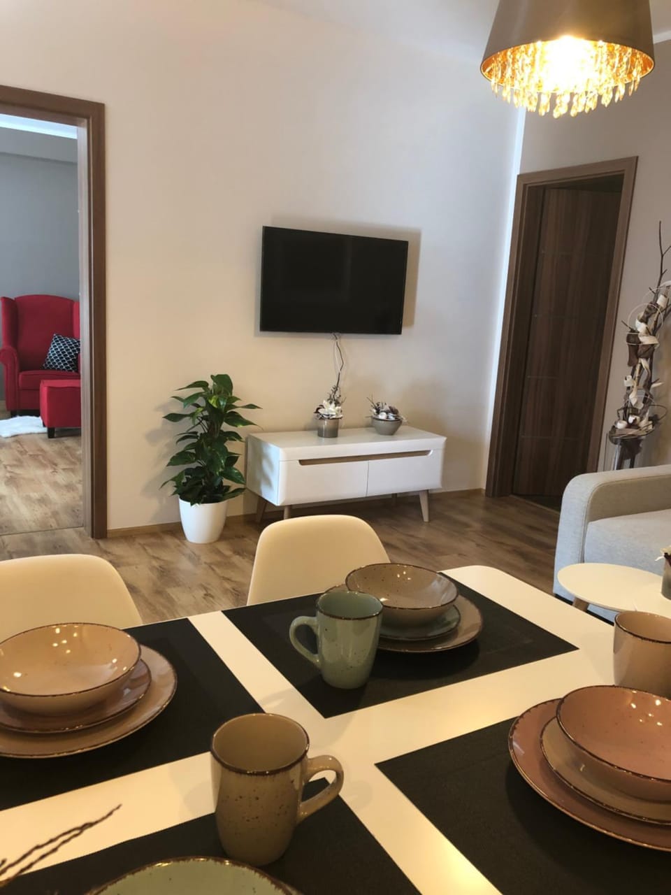 Living room, Seating area, Dining area