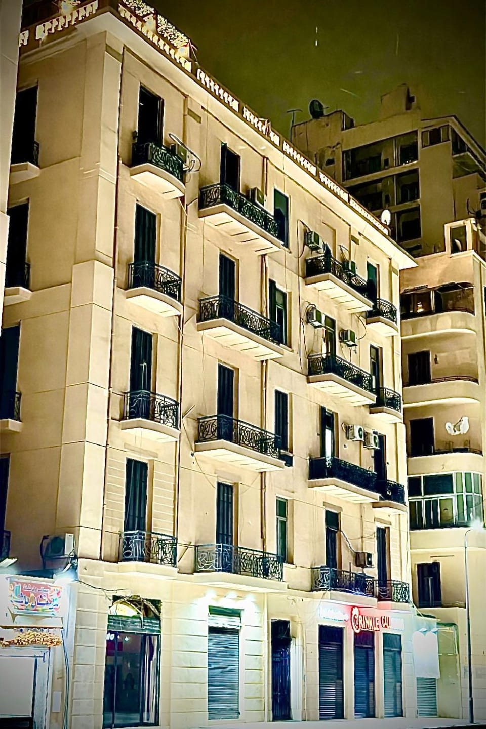 Property building, Day, Night