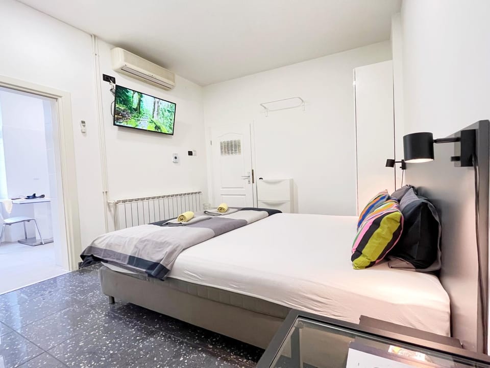 Bed, TV and multimedia, Photo of the whole room, towels, air conditioner