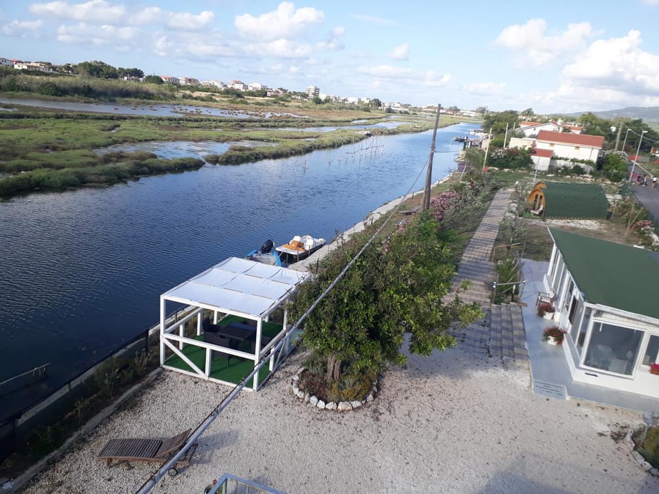 Property building, Bird's eye view, Garden, River view