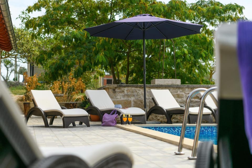 Day, Garden, Seating area, Garden view, Pool view, Swimming pool, sunbed