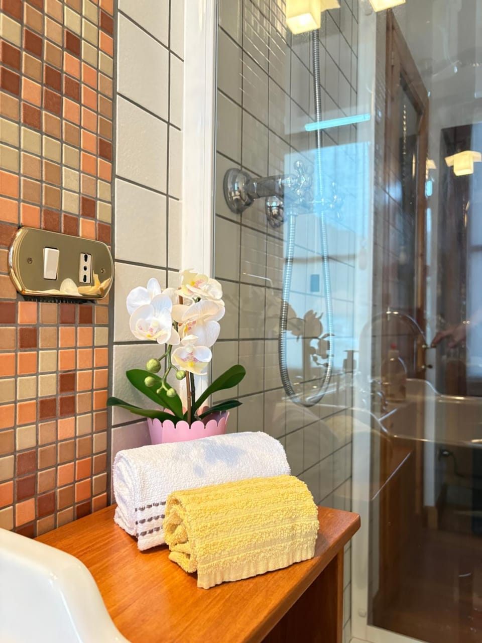 Shower, Bathroom, towels