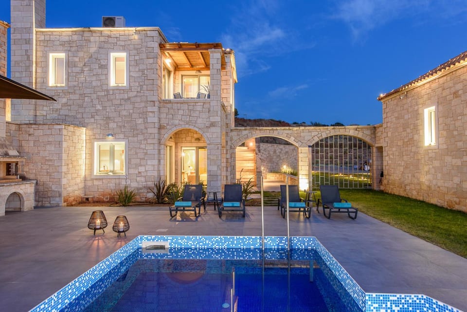 Patio, Swimming pool, Sunset