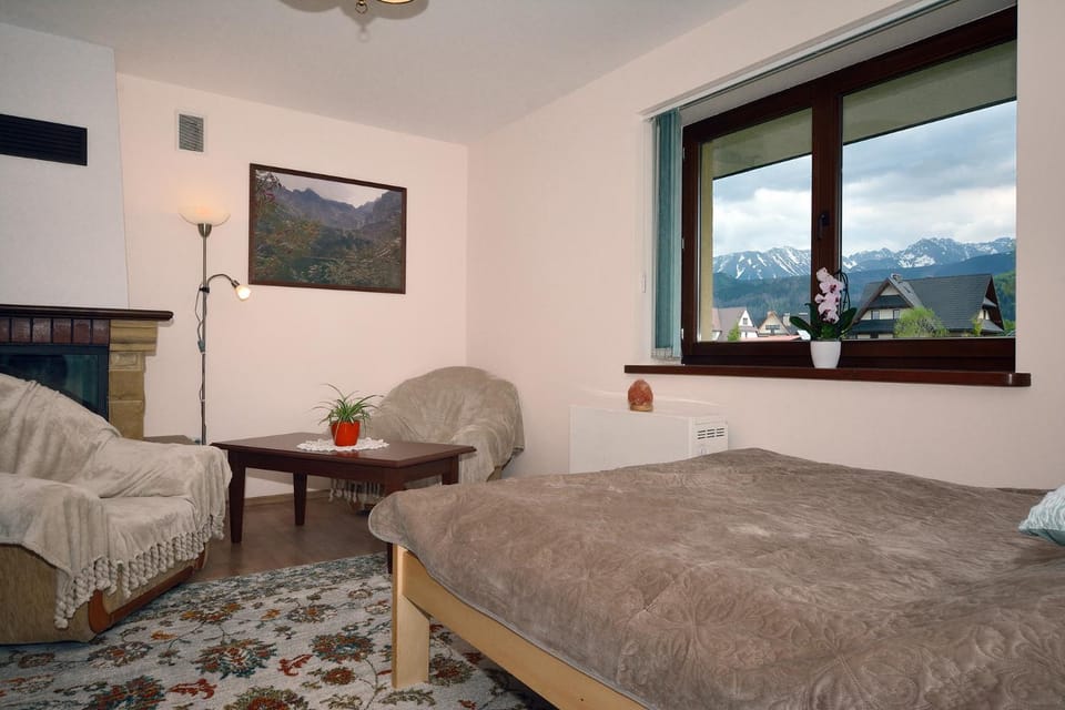 Seating area, Bedroom, Mountain view