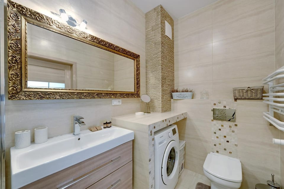 Toilet, washing machine