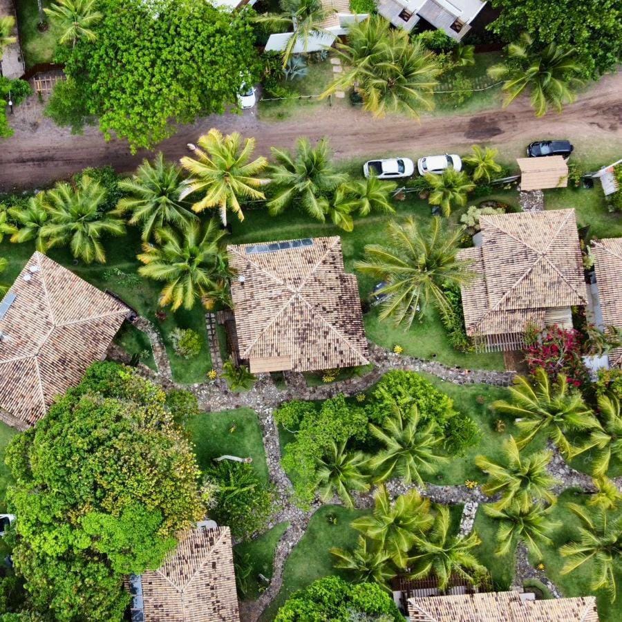 Property building, Bird's eye view, Garden, Garden view