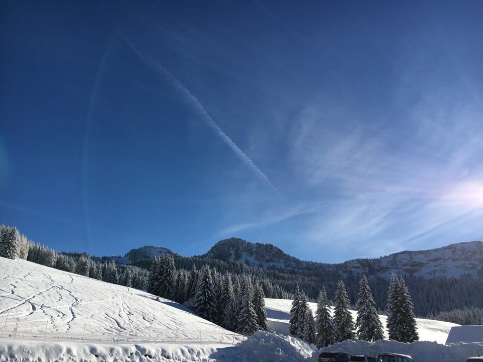 Natural landscape, Winter, Hiking, Mountain view