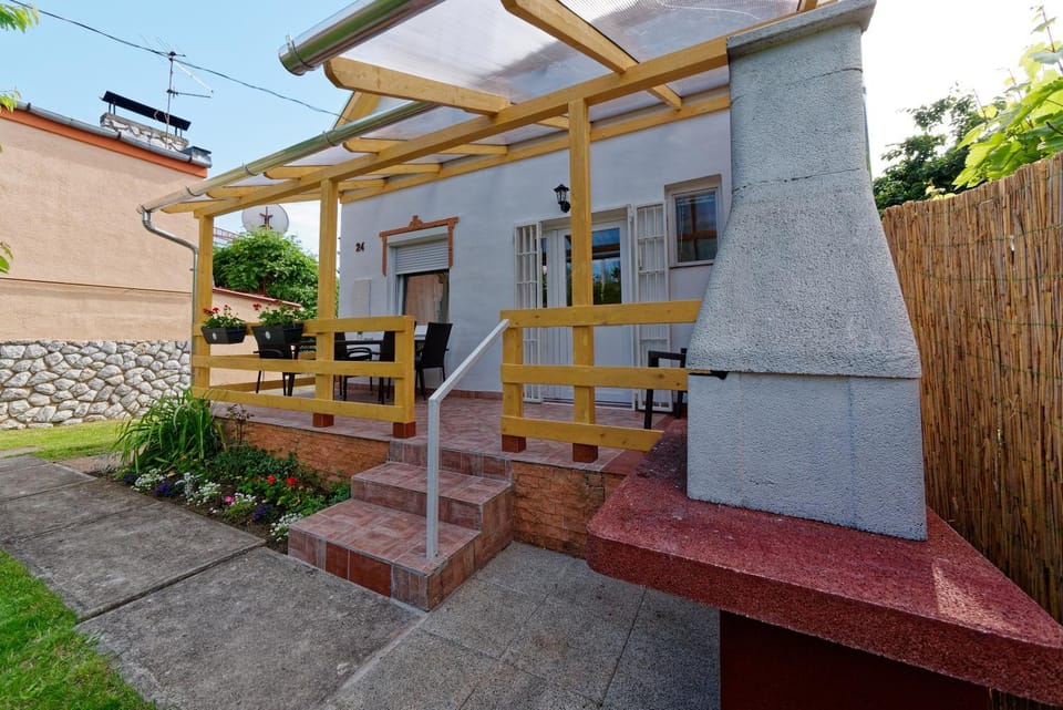 Facade/entrance, BBQ facilities