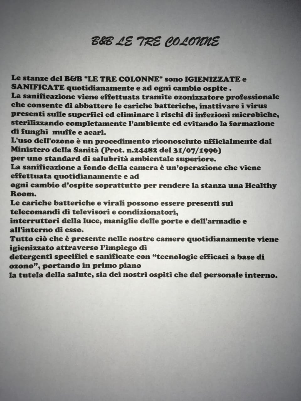 Le tre colonne Bed and Breakfast in Apulia