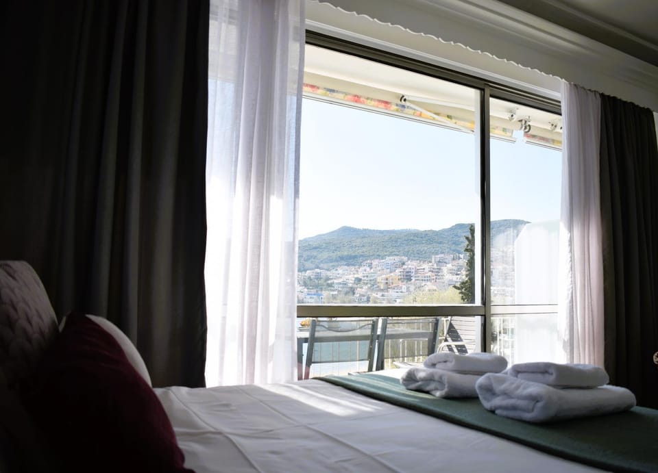 View (from property/room), Bedroom, Sea view