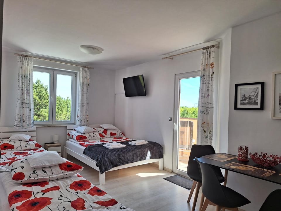 Bed, TV and multimedia, Balcony/Terrace, Photo of the whole room, minibar, towels, wardrobe