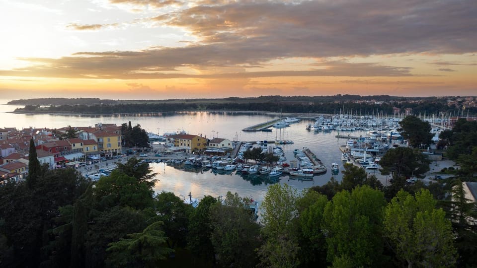 Bird's eye view, Sunset